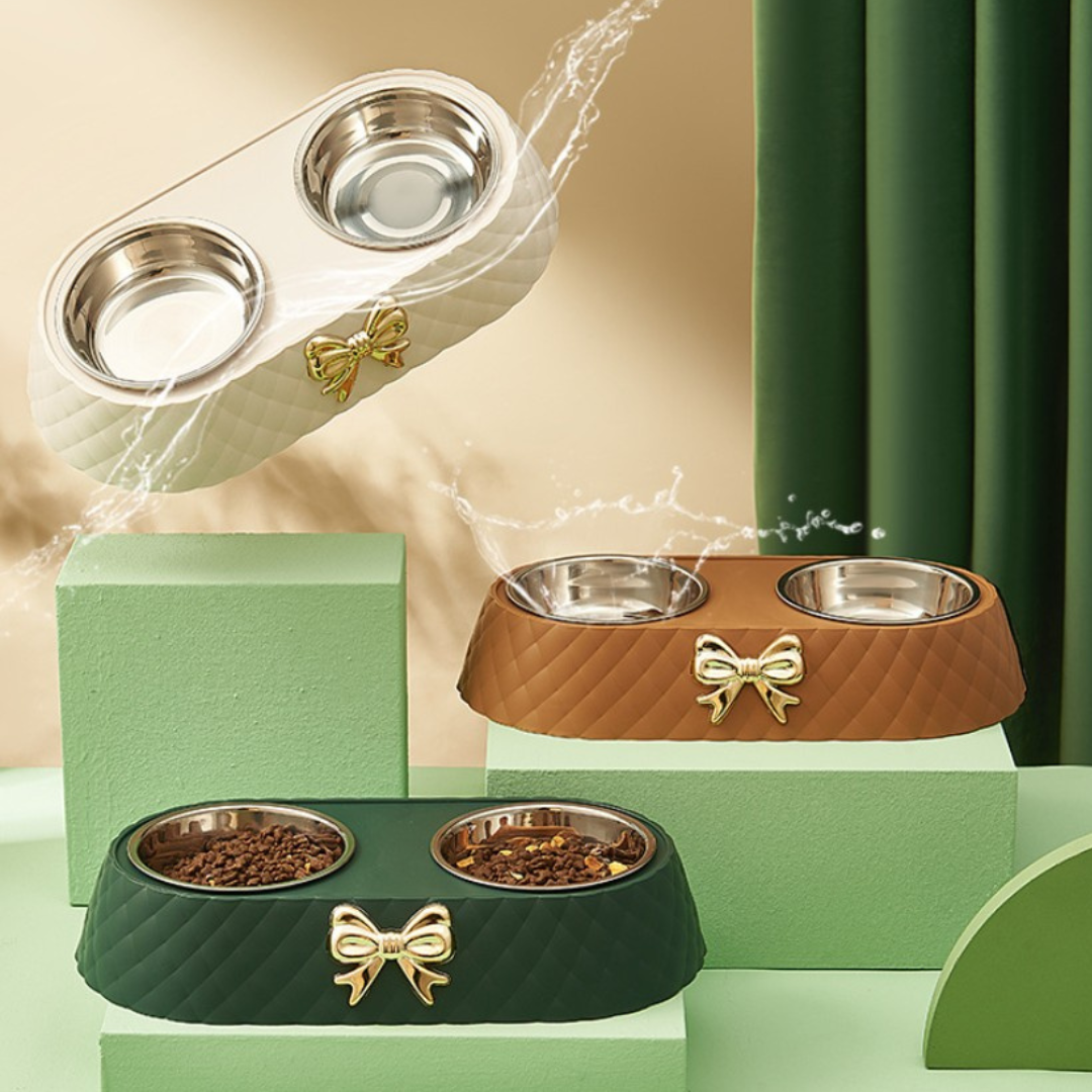 Ciotola per Gatti molto Elegante con materiali di pregio