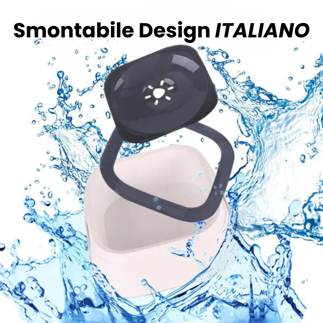 Ciotola anti sgocciolamento per cani e gatti