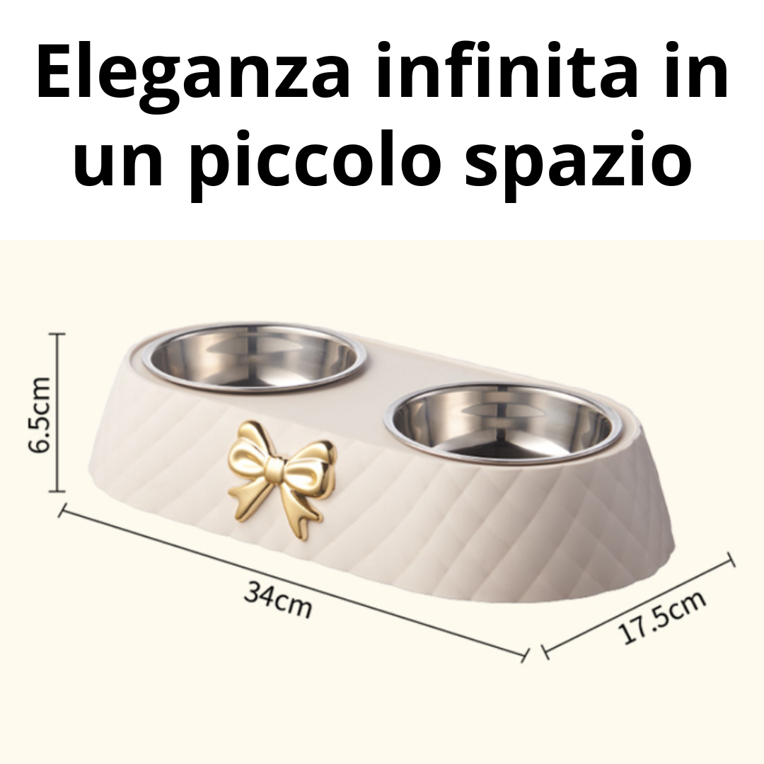 Ciotola per Gatti molto Elegante con materiali di pregio