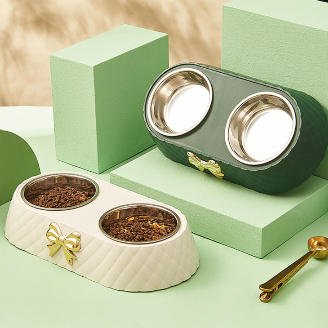 Ciotola per Gatti molto Elegante con materiali di pregio