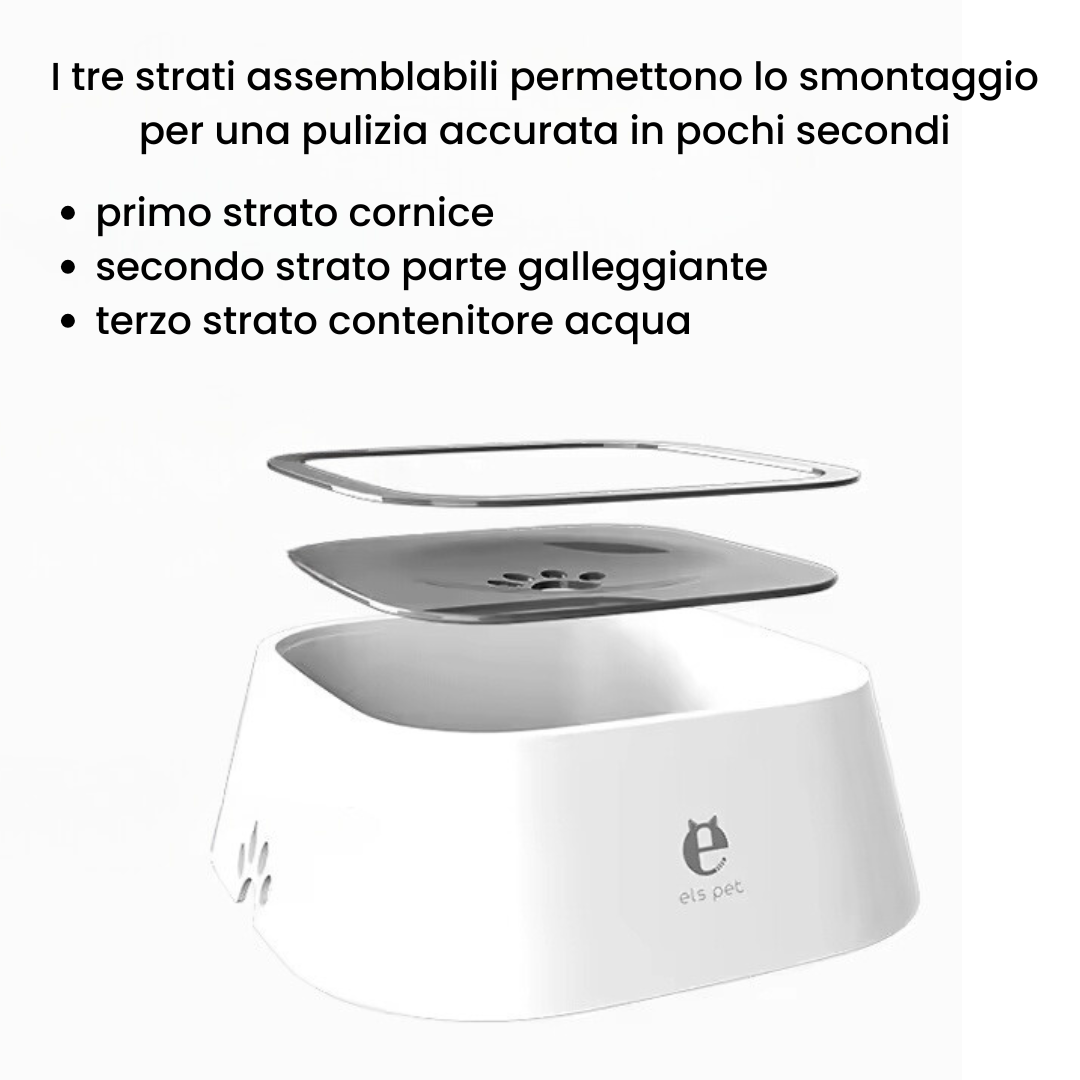 Ciotola anti goccia di grande prestigio ELS PET