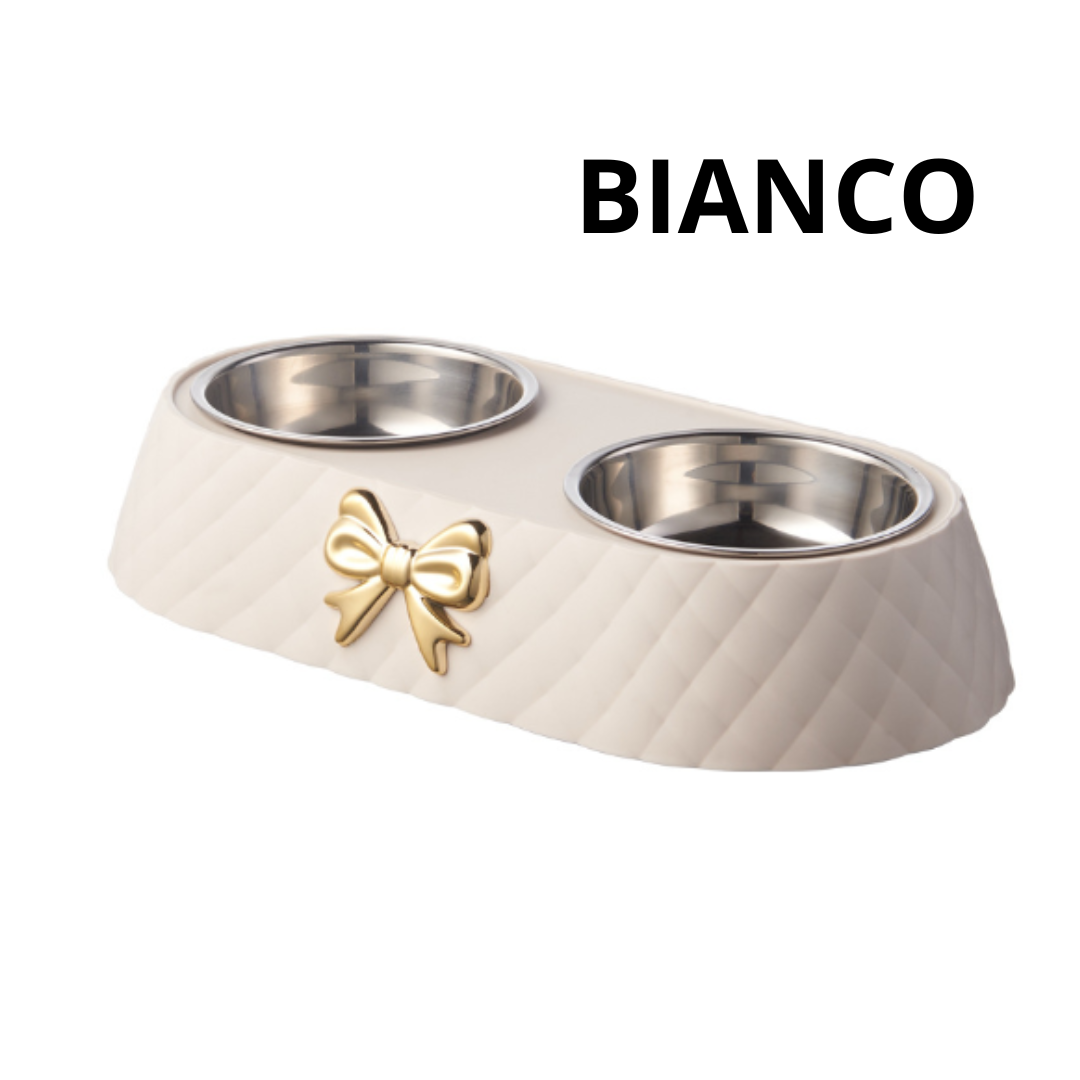 Ciotola per Gatti molto Elegante con materiali di pregio