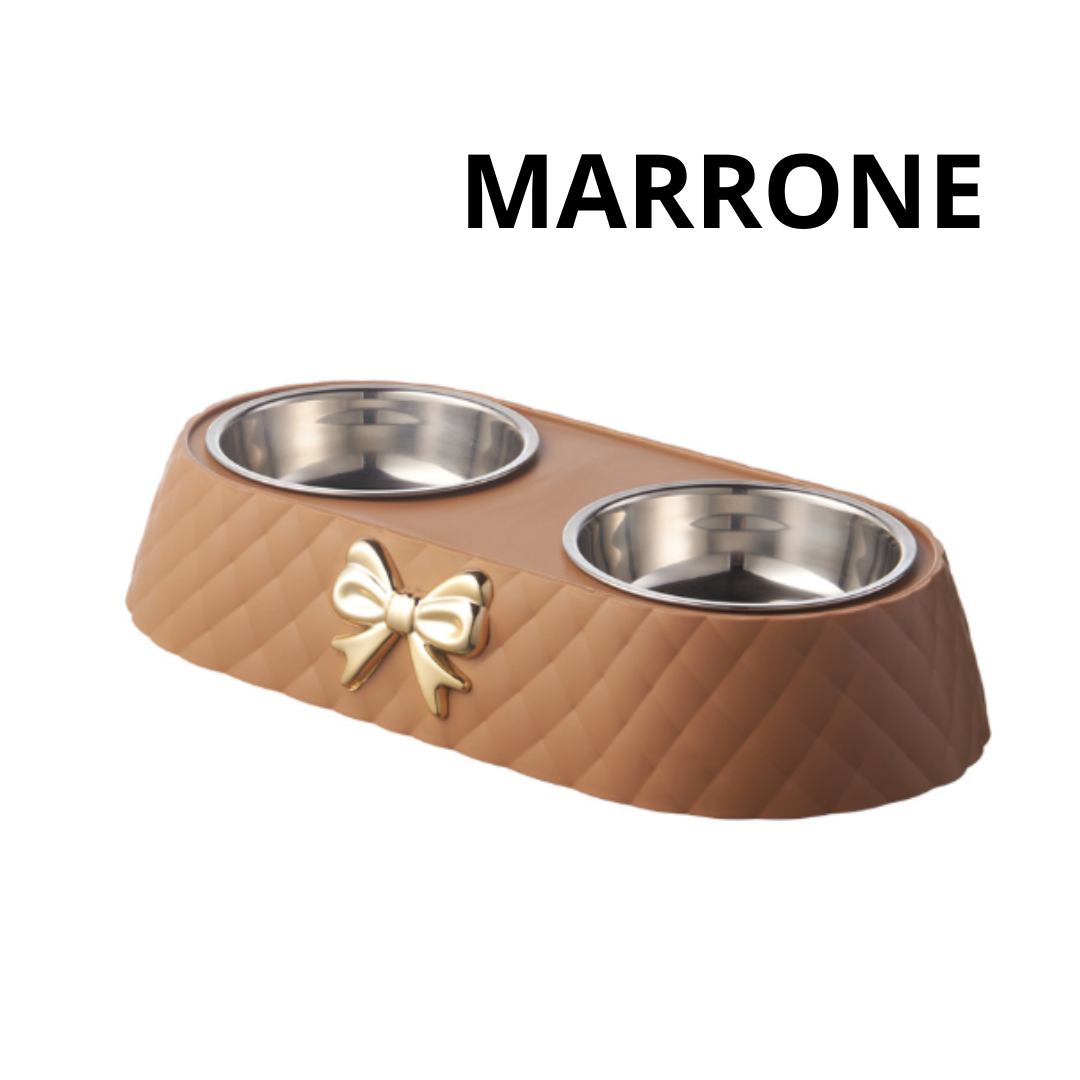 Ciotola per Gatti molto Elegante con materiali di pregio